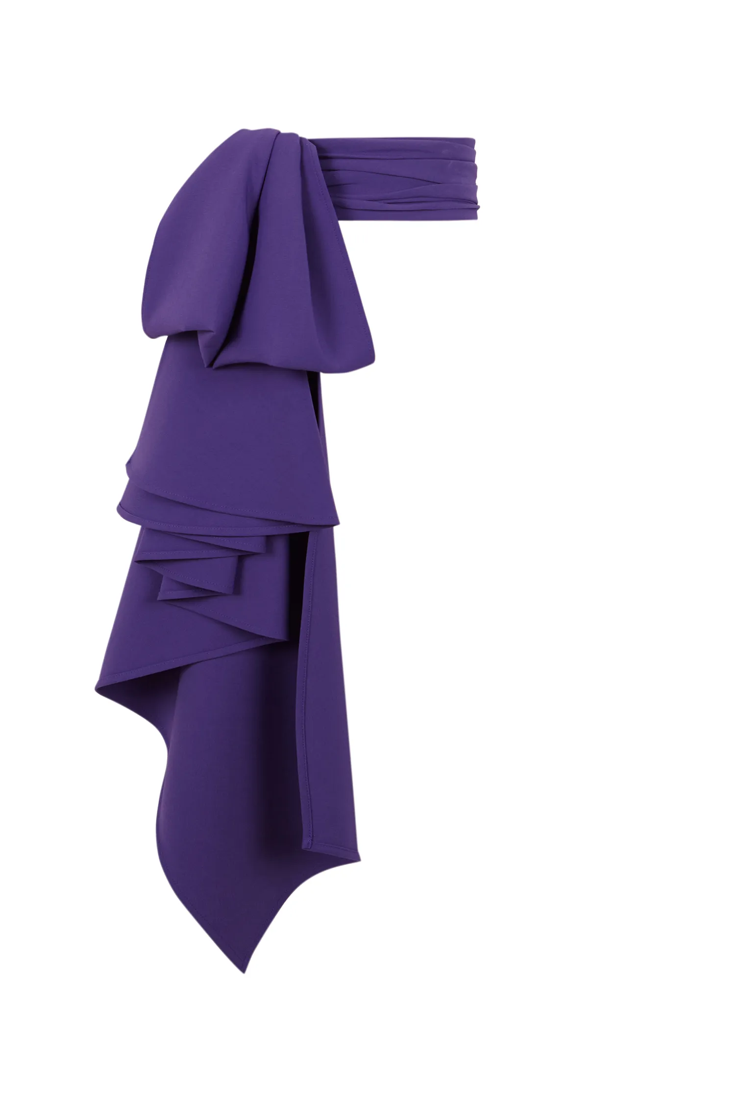 fajín lazada volantes morado