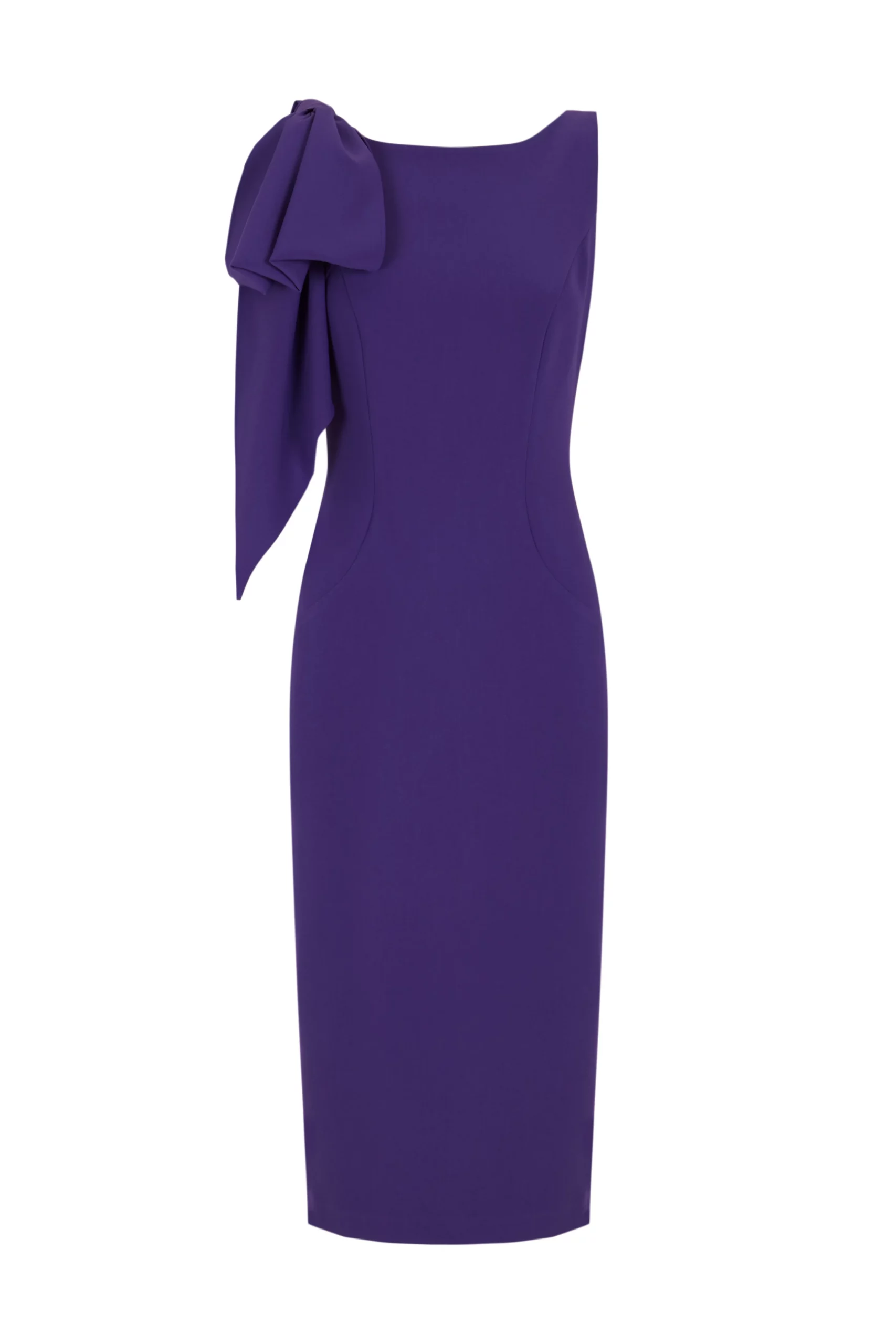 vestido midi morado lazada